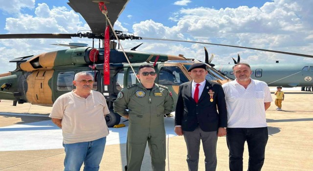 Oğlunun kullanırken şehit olduğu helikopteri gören babadan duygu dolu sözler:
