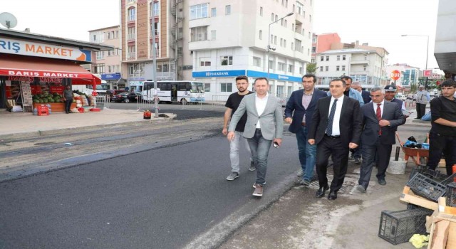 Öksüz, yol çalışmalarını yerinde gördü