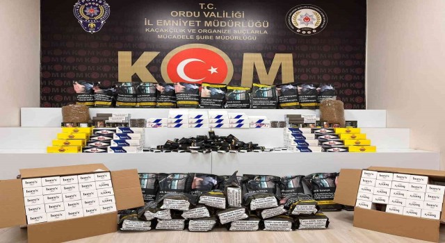 Orduda kaçak tütün operasyonu