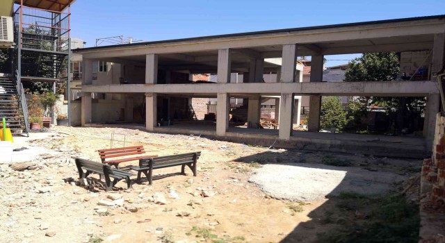 Osmangazide Adalet Camii yeni hizmet binası hızla yükseliyor