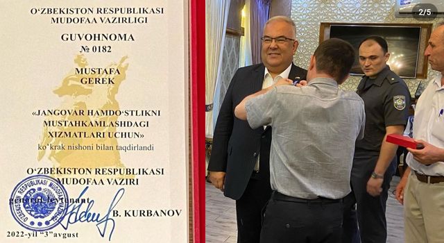 Osmaniyeli Prof. Dr. Gerek’in ismi Özbekistan’da yaşayacak