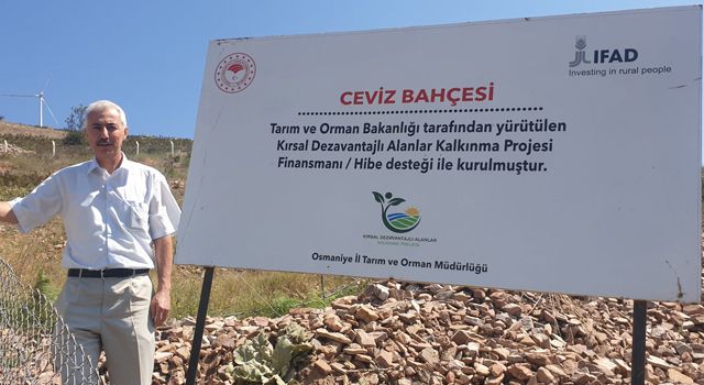Osmaniye'nin Bahçe İlçesi’nde yüzde 70 hibe destekli ceviz bahçesi kuruldu
