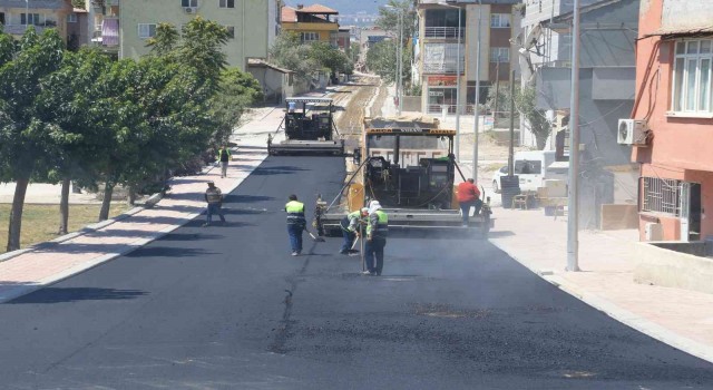Pamukkalede üstyapı çalışmaları sürüyor