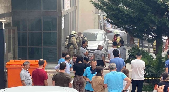Sait Çiftçi Devlet Hastanesinin ek hizmet binasında yangın