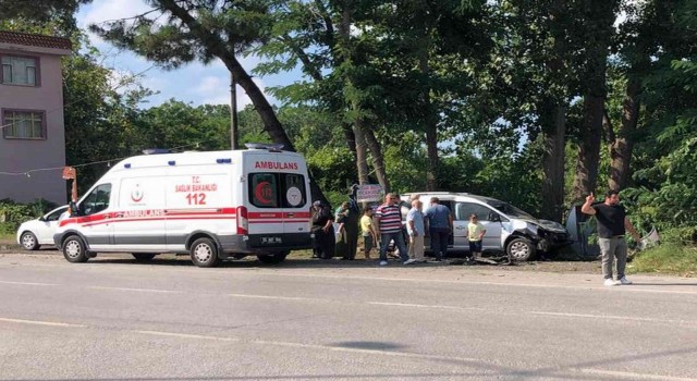 Samsunda trafik kazası: 2 yaralı