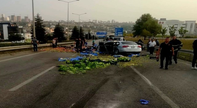 Samsunda trafik kazası: 3 yaralı