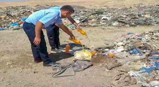 Şanlıurfada el konulan tarihi geçmiş ürünler imha edildi