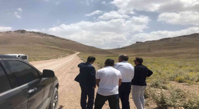 Sarayda yol yapım çalışması