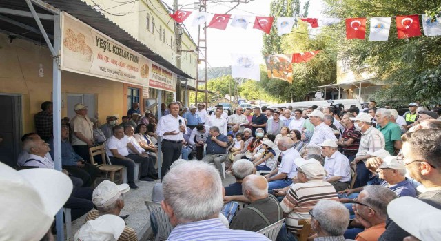 Seçer, Mutta vatandaşlarla buluştu