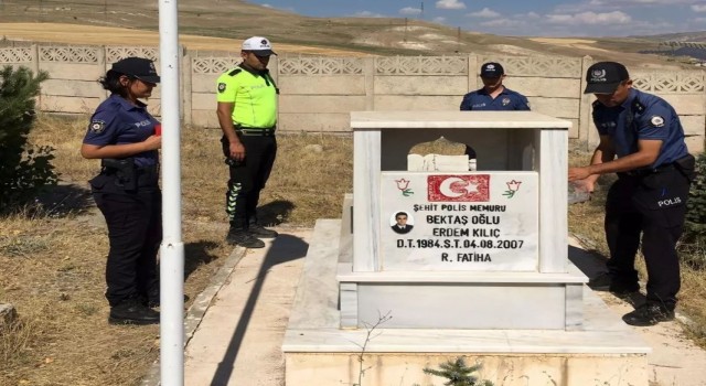 Şehit Polis Memuru Erdem Kılıçı meslektaşları unutmadı