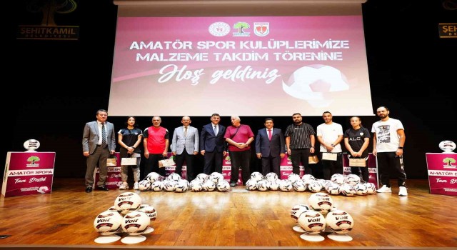Şehitkamilde amatör spor kulüplerine destek