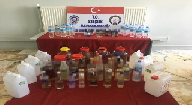 Selçukta sahte içki operasyonu