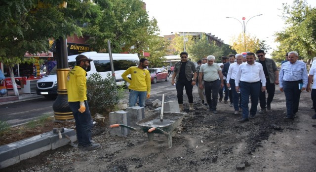 Siirtte asfalt, parke, kaldırım ve peyzaj çalışmaları devam ediyor