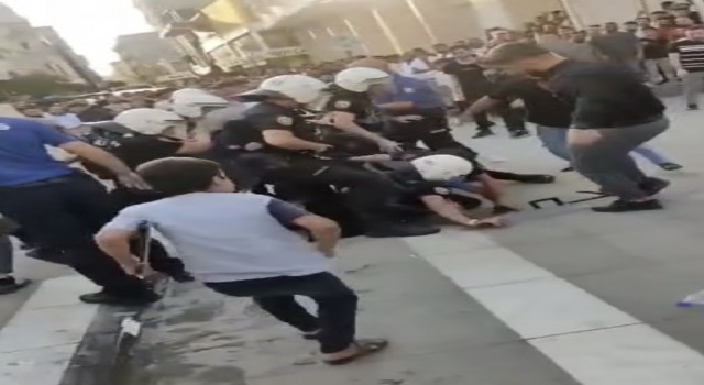 Silopide taciz iddiası ortalığı savaş alanına çevirdi, linç girişimini polis önledi