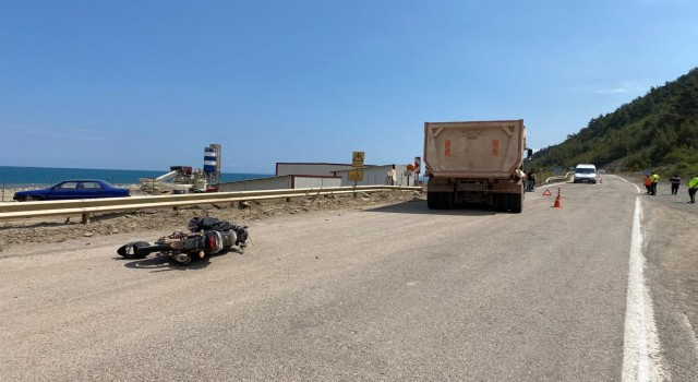 Sinopta kazada ağır yaralanan motosiklet sürücüsü hayatını kaybetti