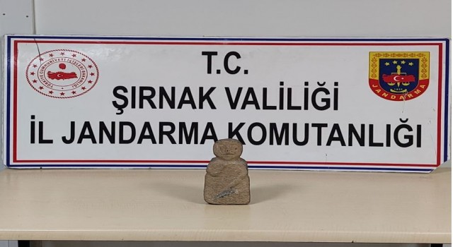Şırnakta Neolitik Döneme ait heykel ele geçirildi