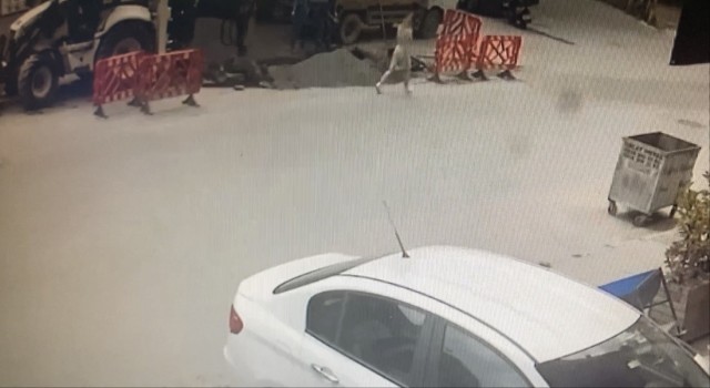 Şişlide doğalgaz borusunun patladığı korku dolu anlar kamerada