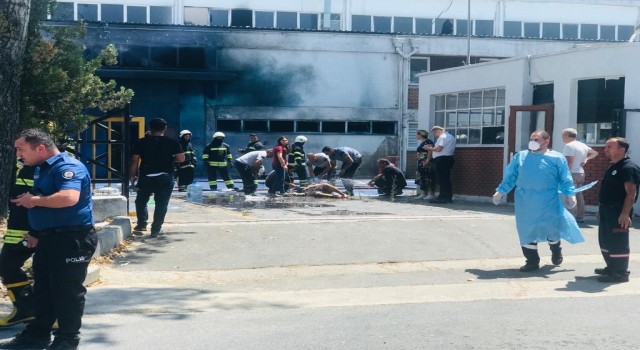 Tekirdağda fabrikada kimyasal patlama: Bölgeye çok sayıda ambulans sevk edildi