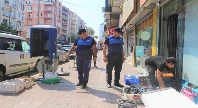 Toroslarda kaldırım işgali denetimi yapıldı