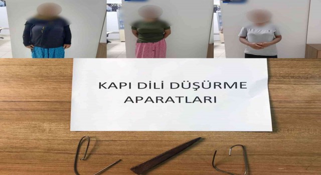 Tuncelide hırsızlık yapmak isteyen 3 kadın suç aletleriyle yakalandı