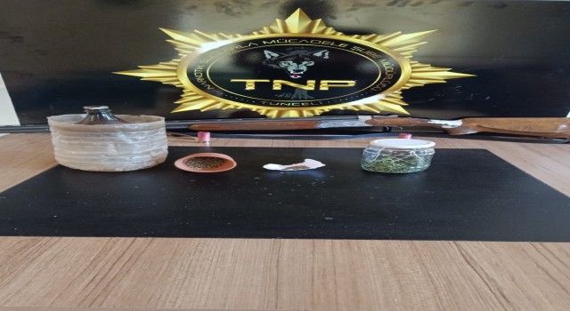 Tuncelide uyuşturucu operasyonu