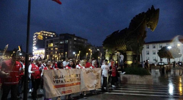 Türk Kızılayından Hilal-i Ahmere vefa yürüyüşü