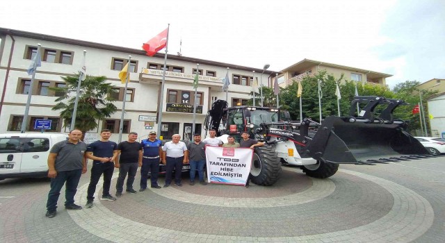 Türkiye Belediyeler Birliğinden hibe iş makinası