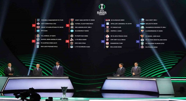 UEFA Avrupa Konferans Liginde grup kuraları İstanbulda çekildi