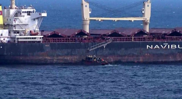 Ukraynadan gelen tahıl gemileri İstanbul Boğazı girişinde kontrol ediliyor