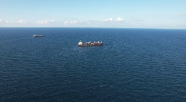 Ukraynadan hareket eden ‘Rojen isimli gemi dron ile görüntülendi