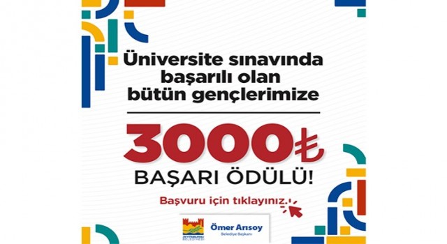 Üniversiteyi kazanan Zeytinburnulu Gençlere 3 Bin TL başarı ödülü