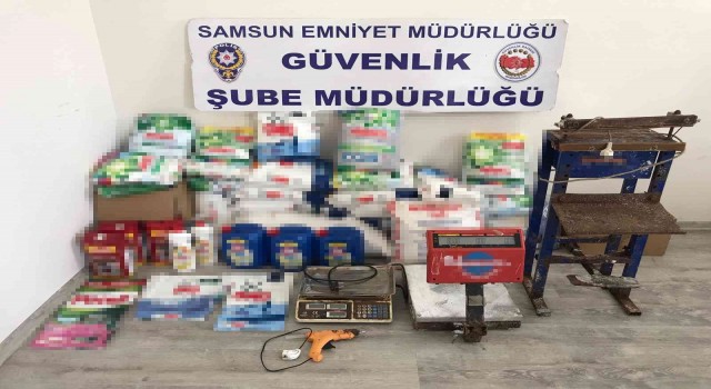 Ünlü markaların taklidi deterjan ve çay ürünleri ele geçirildi