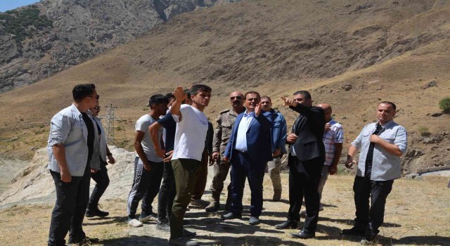 Vali Akbıyık, hafriyat döküm alanını denetledi