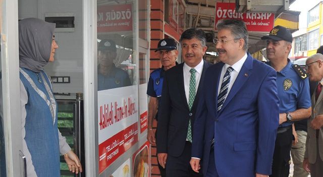 Vali Yılmaz, Bahçe’de esnafları gezdi, vatandaşları dinledi