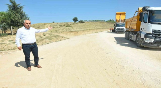 Yenişehirde asfaltlama çalışmaları hızlandı