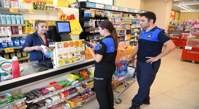 Zabıtadan market denetimi