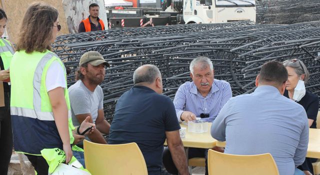 Zeydan Karalar çalışmaları denetledi, yeni müjde verdi