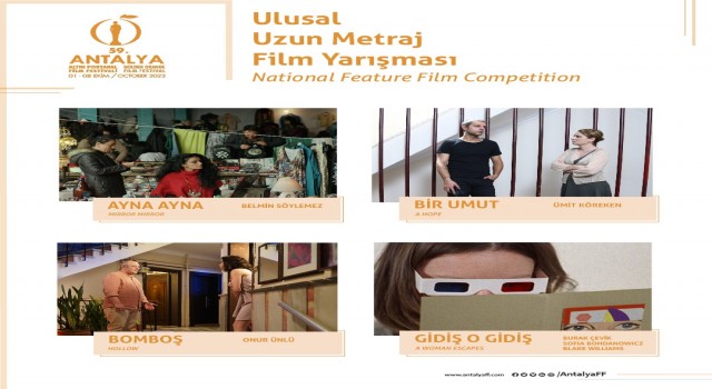 59. Antalya Altın Portakal Film Festivalinde ulusal yarışma filmleri belli oldu