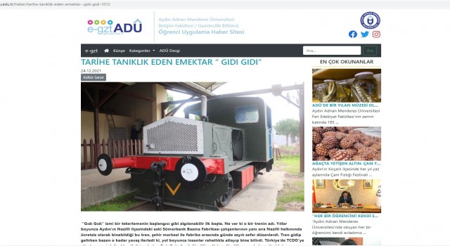 ADÜ öğrencisi Özkan, ‘Geleceğin İletişimcileri yarışmasında finale kaldı