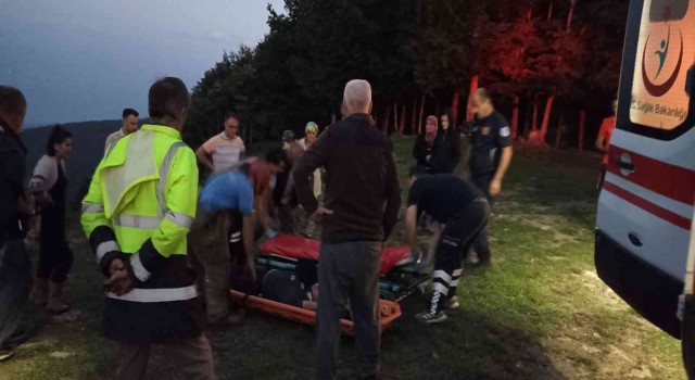 Ağaca takılan yamaç paraşütçüleri için nefes kesen kurtarma operasyonu