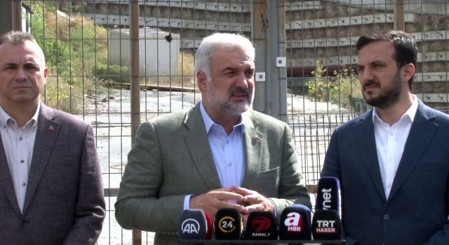 AK Parti İstanbul İl Başkanı Kabaktepeden Levazım Tüneli önünde açıklama