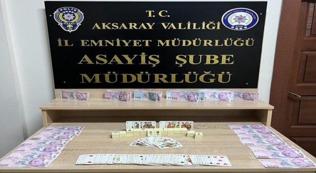 Aksaray polisinden kahvehanelere kumar baskını