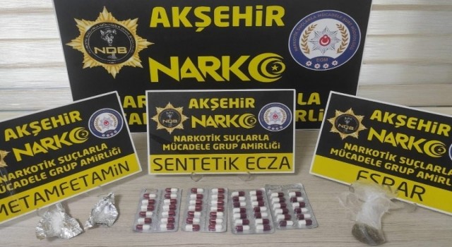 Akşehirde uyuşturucu operasyonu: 14 gözaltı