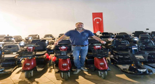 Akülü engelli araçları Çarşamba için yola çıktı