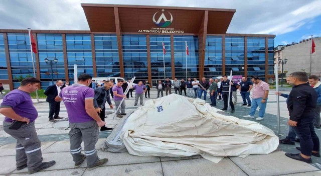 Altınorduda belediye personellerine afet acil durum eğitimi verildi