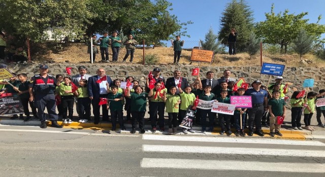 Arapgirde yaya geçitlerinde farkındalık çalışması