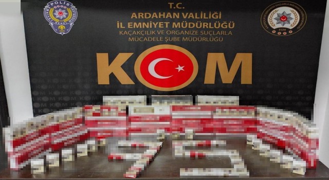 Ardahanda tütün kaçakçılarına darbe