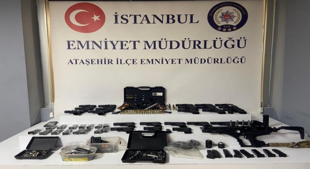 Ataşehirde yasa dışı silah atölyesine baskın
