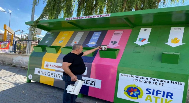 Atık getirme merkezleri Keçiörenin her yerinde
