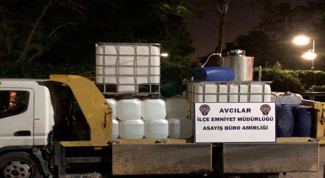 Avcılarda kaçak alkol imalatı yapan şüpheli şahıs yakalandı